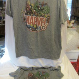 MARVEL GRAPHIC TEE, GROUP OF AVENGERS IN CIRCLE, 1 MED 1 LG MARVEL